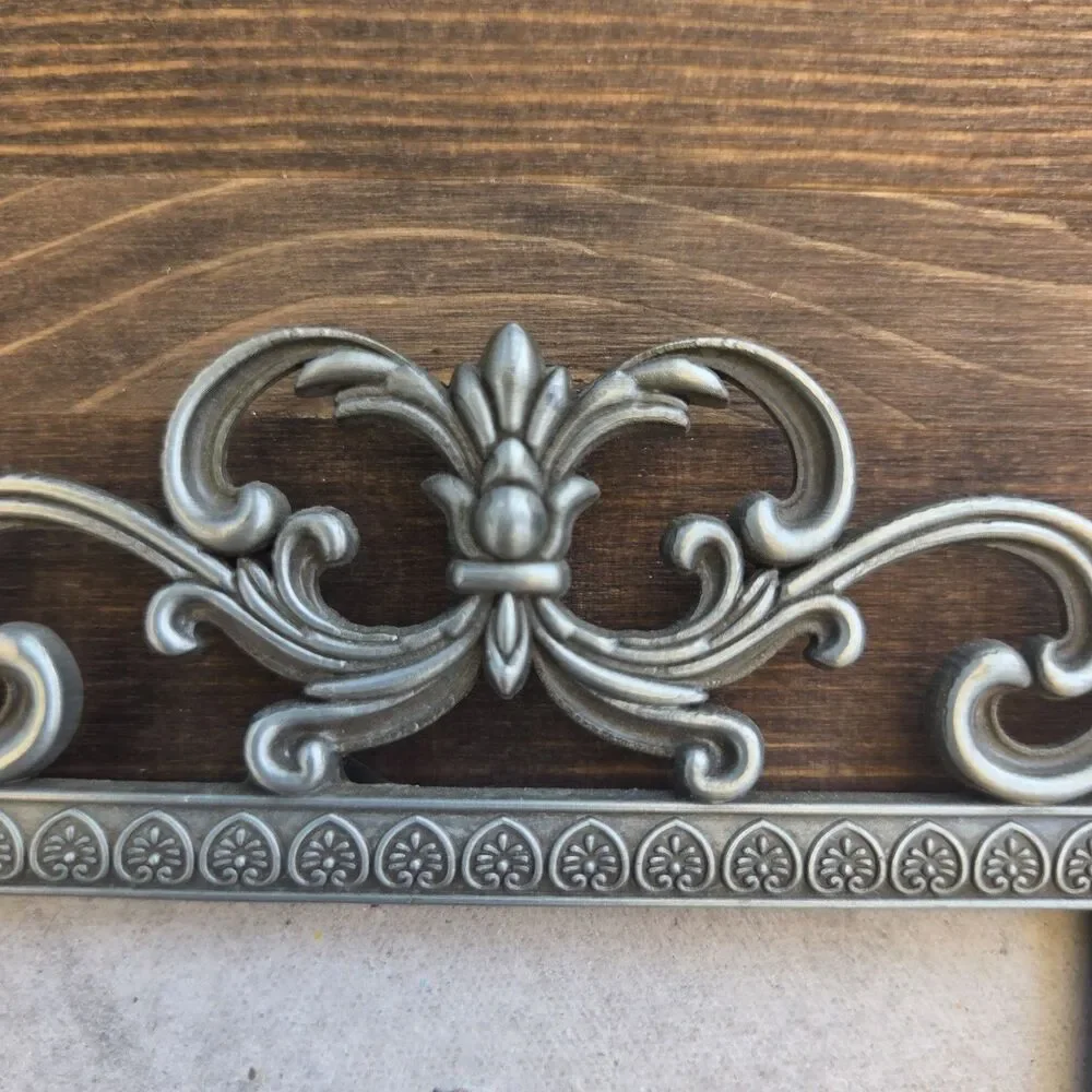 Vintage Ornate 4x6 Picture Frame Baroque Scroll Easel Tabletop Frame